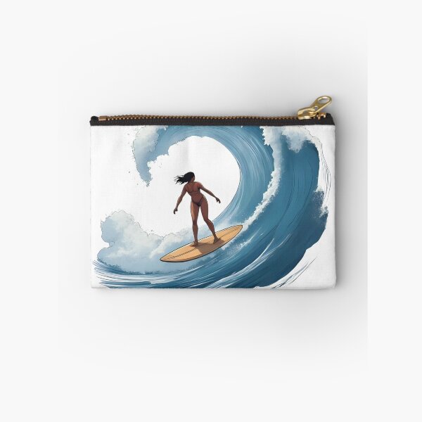 Item preview, Find Your Flow – Surfing Inside the Wave Motivational Surf Design designed and sold by Pixel--Threads.