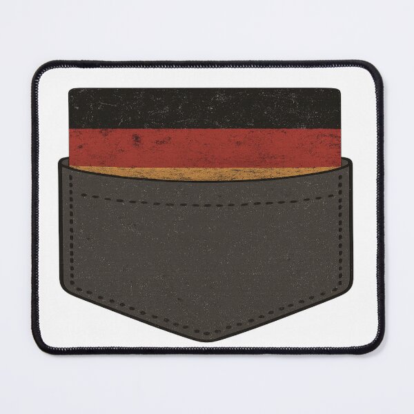 Item preview, Vintage German Pride Pocket — Distressed German Flag with Eagle Accent designed and sold by Globalcitytees.