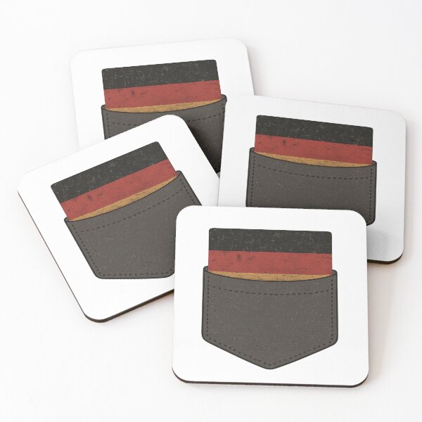 Item preview, Vintage German Pride Pocket — Distressed German Flag with Eagle Accent designed and sold by Globalcitytees.
