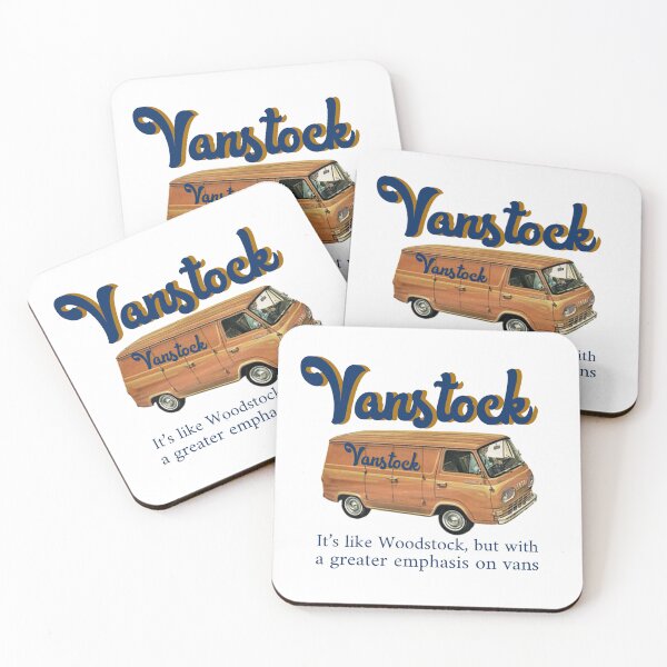 Item preview, 3/4 Lower Vanstock logo bottom shifted right just on chest vanstock written on van 3/4 Vanstock Van Stock That 70’s Show shirt dark orange and navy blue designed and sold by cicadaadams.