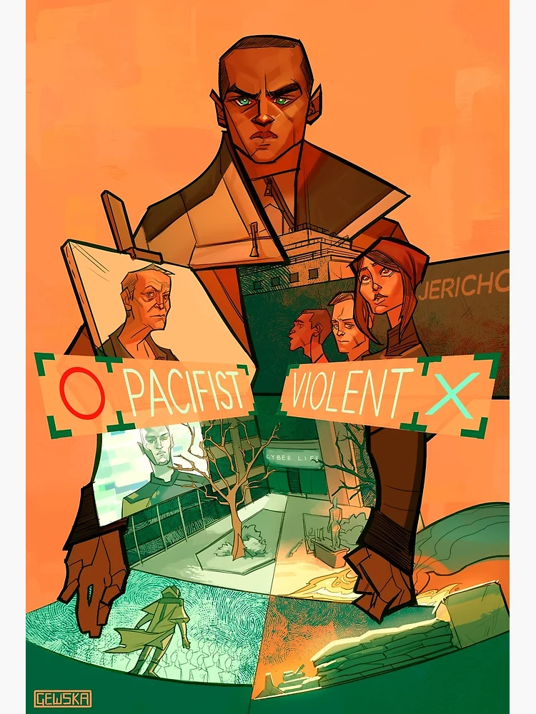 Detroit Become Human Markus Handmade Video Game Art Poster 