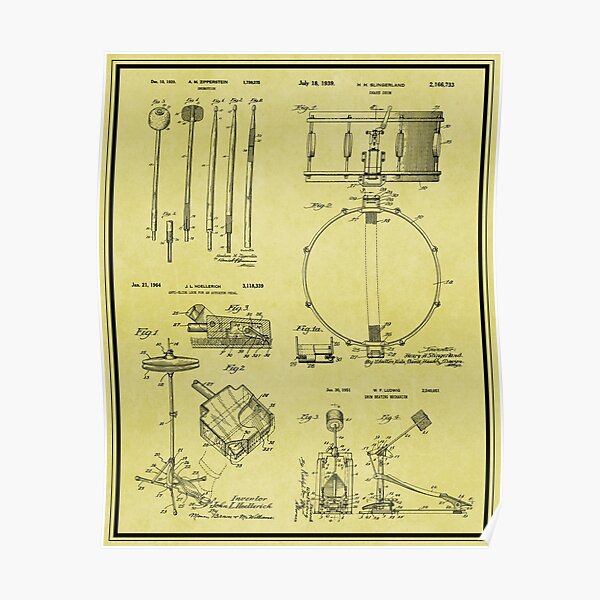USA Patent Drawing vintage BEER MUG glass drink MOUNTED PRINT 1951 Xmas Gift