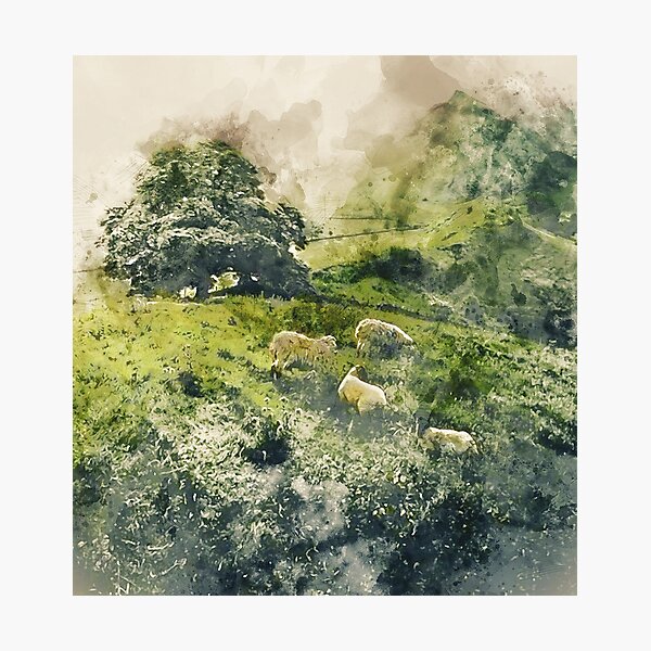 Item preview, Bucolic Paradise designed and sold by AM FineArtPrints.