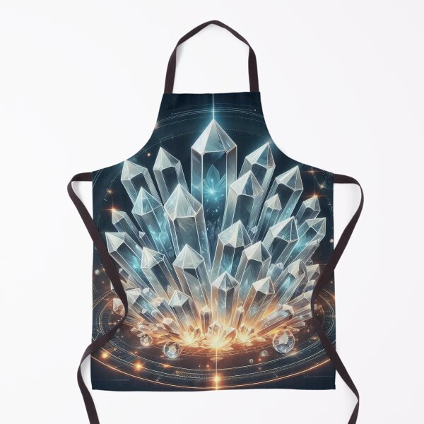 Item preview, Glowing Crystal Cluster – Mystical Gemstone Illustration designed and sold by ashokreddy343.