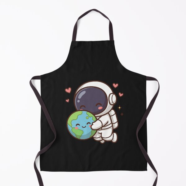 Item preview, Chibi Astronaut Hugging Earth – Cute Kawaii Space Love Illustration designed and sold by ColorSplash123.