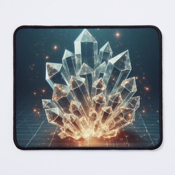 Item preview, Radiant Crystals – Glowing Gem Cluster Design designed and sold by ashokreddy343.