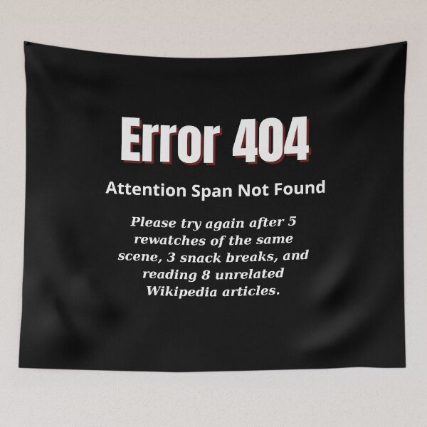Item preview, Copy of Error 404: Social Battery Not Found designed and sold by Teenomix.