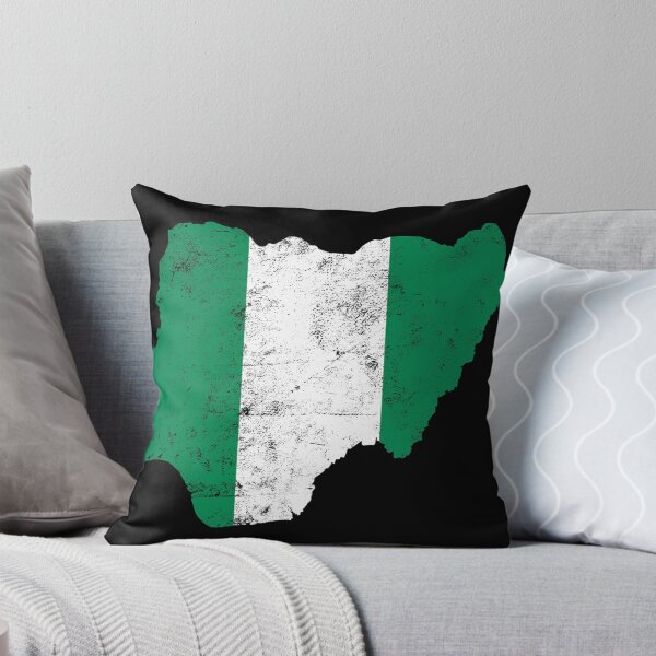 Item preview, Nigeria Flag map tshirt distressed vintage designed and sold by farhanhafeez.