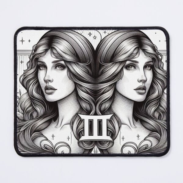 Item preview, Gemini Twins – Zodiac Line Art Astrology Design designed and sold by ashokreddy343.