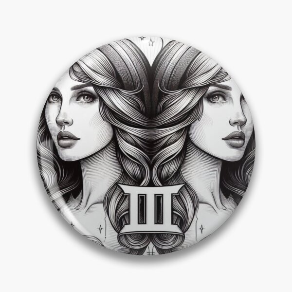 Item preview, Gemini Twins – Zodiac Line Art Astrology Design designed and sold by ashokreddy343.