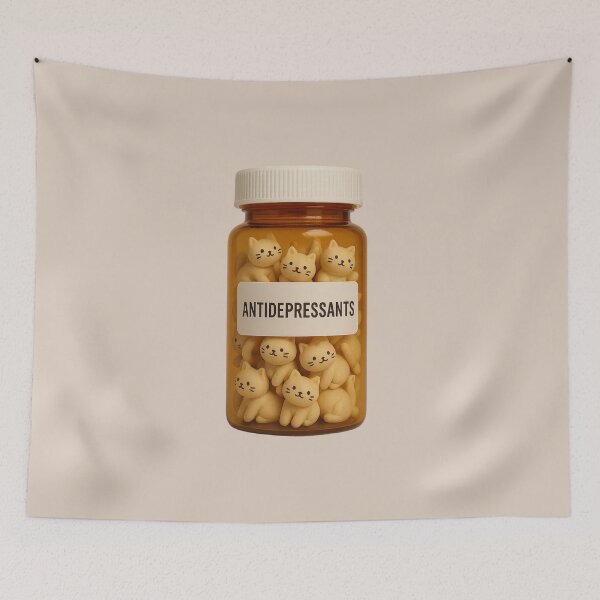 Item preview, Bottle of Antidepressants - Adorable Kittens designed and sold by wonderxwander.