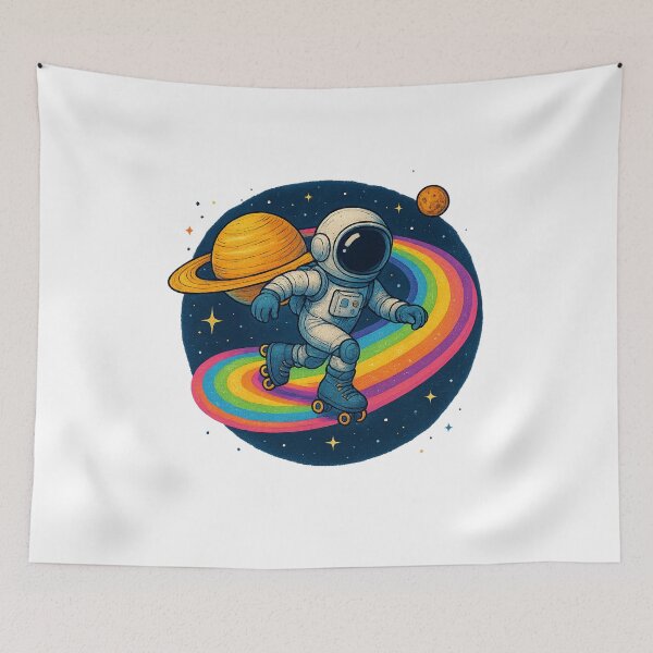 Item preview, Saturn Skater – Dancing on the Rings designed and sold by HEERMANArt.