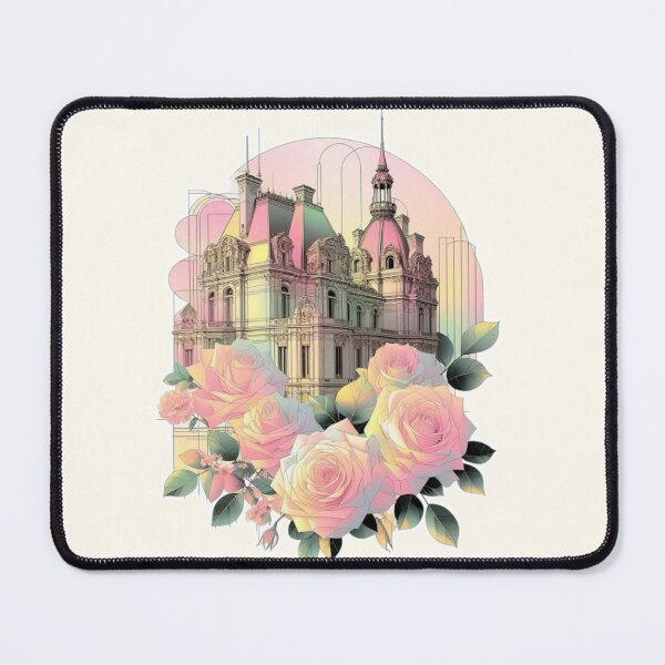 Item preview, Minimalist French Castle - Modern Chateaucore Aesthetic Wall Art designed and sold by Sugar Wisdom .