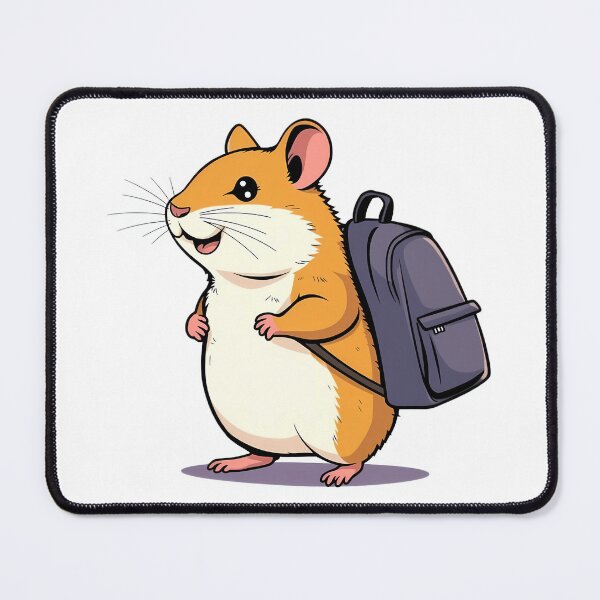 Item preview, A hamster, carrying a schoolbag to school designed and sold by DOG DESIGN.