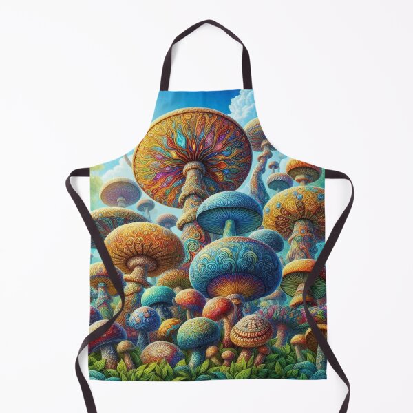 Item preview, Psychedelic Mushroom Collage – Trippy Fungi Art Explosion designed and sold by ashokreddy343.