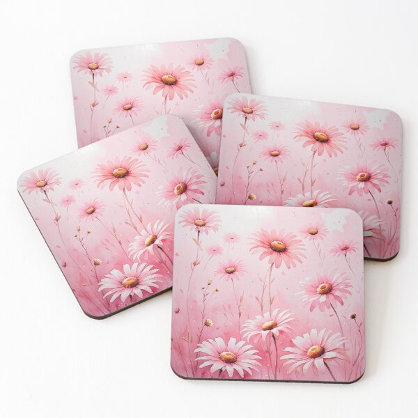 Item preview, Floating Daisies in Pink Mist designed and sold by Mos Thainique.