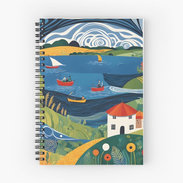 Item preview, Artistic River Town Scene designed and sold by Vandestadt.