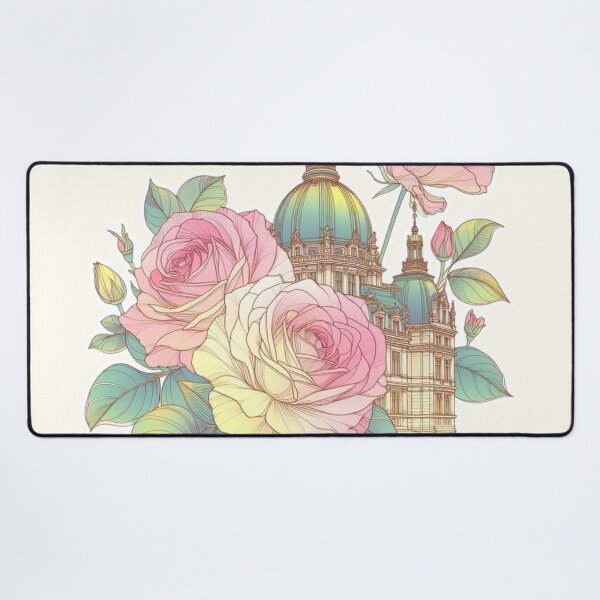 Item preview, Minimalist French Castle - Modern Chateaucore Aesthetic Wall Art designed and sold by Sugar Wisdom .