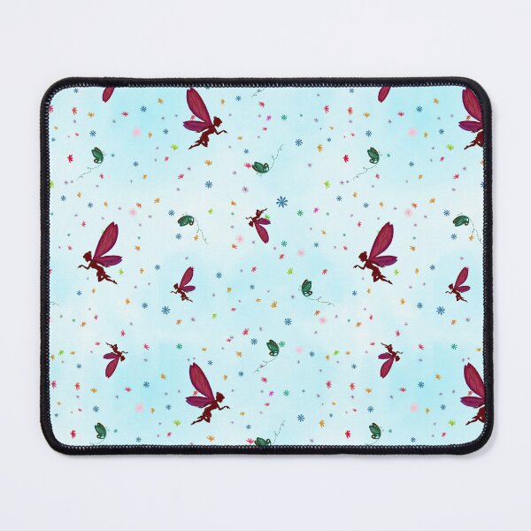 Item preview, Fairies and Flowers in Flight — Enchanted Blue Pattern designed and sold by neenu-bhasin11.