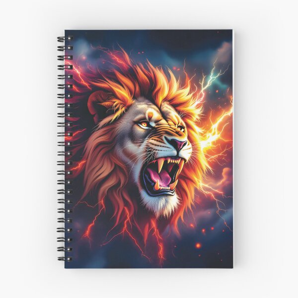 Item preview, A plasma storm surrounds a majestic lion's head designed and sold by Marcu Ioachim.