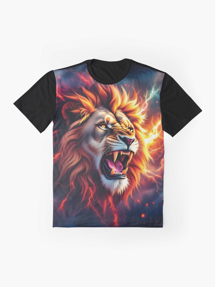 Majestic Lion's Head Emerges from Chaotic Plasma Storm