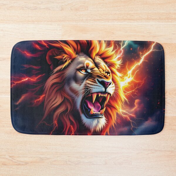Item preview, A plasma storm surrounds a majestic lion's head designed and sold by Marcu Ioachim.