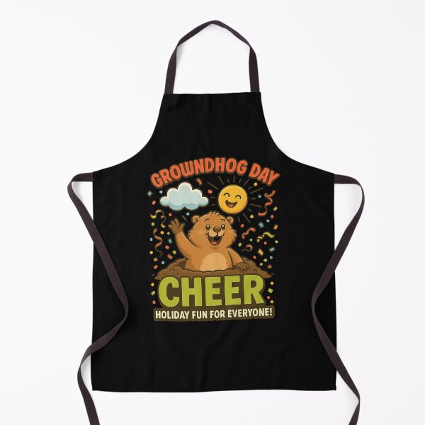 Item preview, Groundhog Day Cheer Stickers – Cute Spring Prediction Groundhog with Confetti & Sun designed and sold by othmanoek.