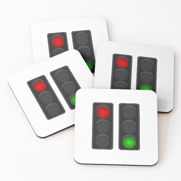 Item preview, RED LIGHT, GREEN LIGHT designed and sold by BonzoDesign.