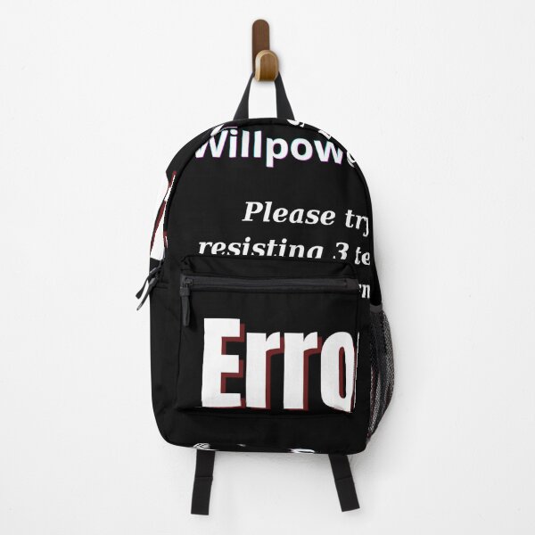Item preview, Error 404 – Willpower Not Found | Funny Snack Attack Quote designed and sold by Teenomix.