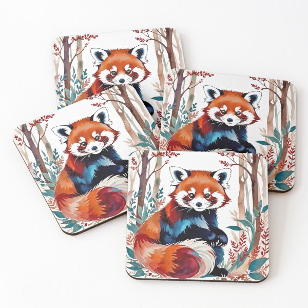 Item preview, Red Panda Cottagecore Style Water Paint Watercolor the lesser panda designed and sold by Moonde04.