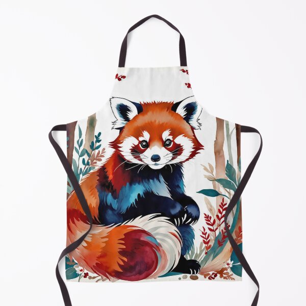 Item preview, Red Panda Cottagecore Style Water Paint Watercolor the lesser panda designed and sold by Moonde04.