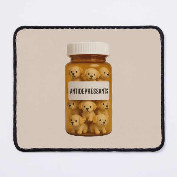 Item preview, Bottle of Antidepressants - Adorable Puppies designed and sold by wonderxwander.