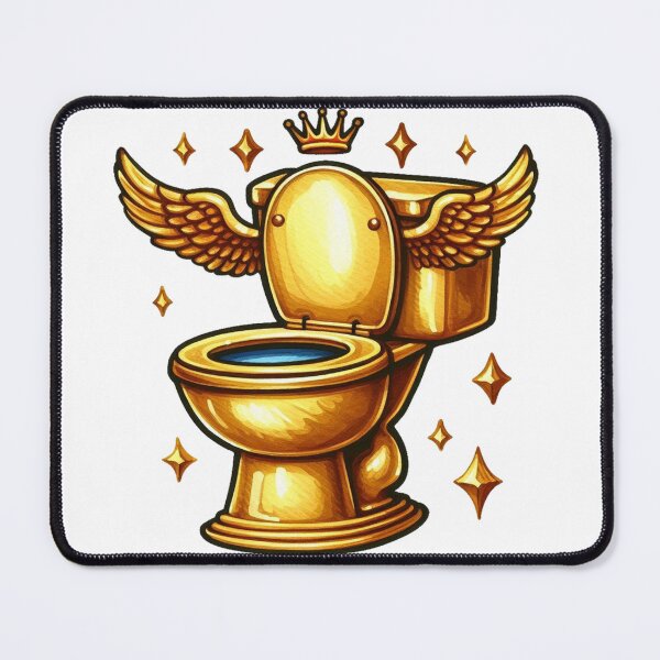 Item preview, Golden Toilet designed and sold by devonclemon.