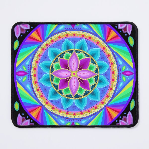 Item preview, Sacred Rainbow Lotus Mandala designed and sold by Soozie Wray.