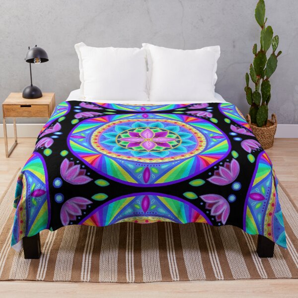 Item preview, Sacred Rainbow Lotus Mandala designed and sold by Soozie Wray.