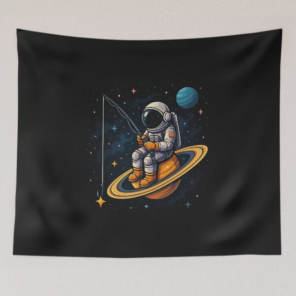 Item preview, Saturn Ring Fishing – Catch a Star designed and sold by HEERMANArt.