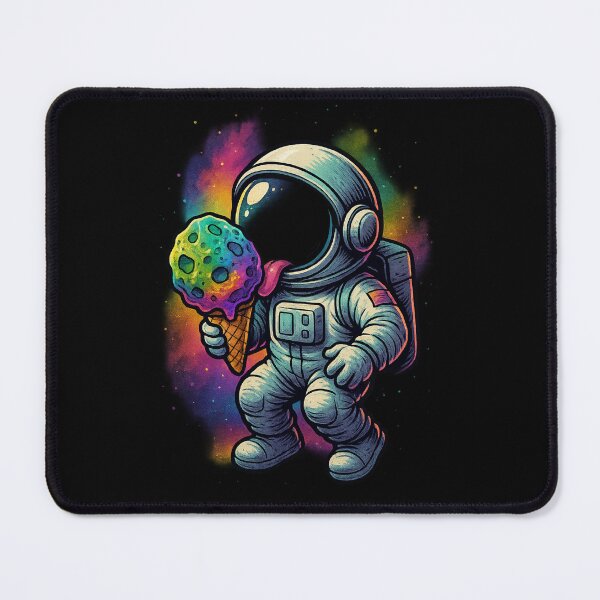 Item preview, Licking Neon Ice Meteorites – Cosmic Ice Cream Vibes designed and sold by HEERMANArt.