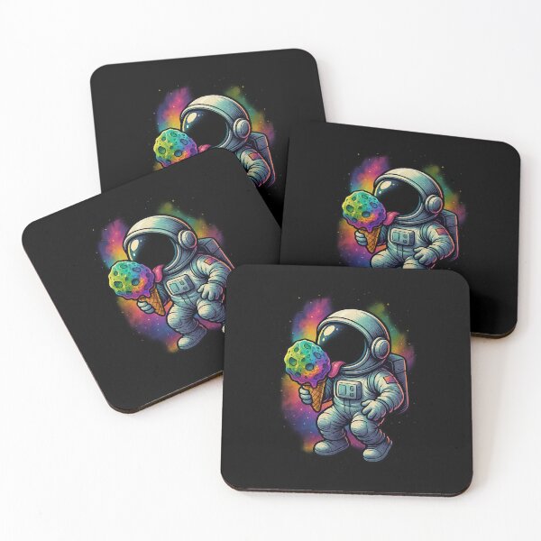 Item preview, Licking Neon Ice Meteorites – Cosmic Ice Cream Vibes designed and sold by HEERMANArt.
