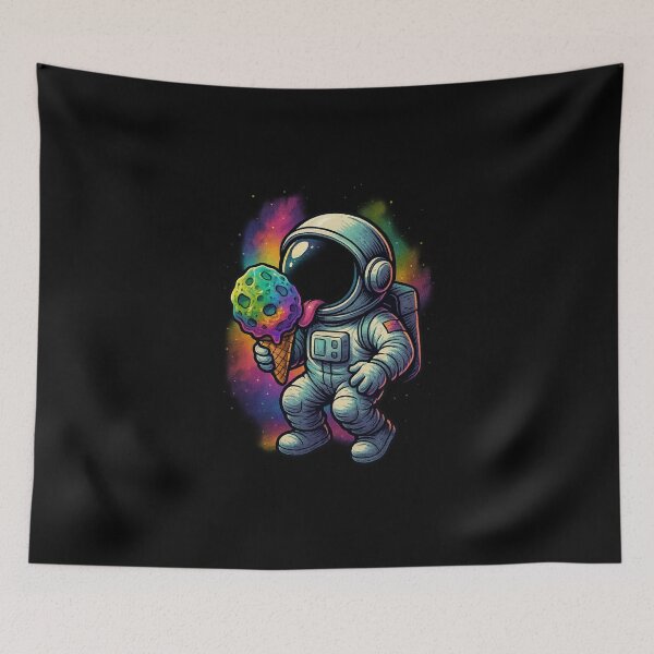 Item preview, Licking Neon Ice Meteorites – Cosmic Ice Cream Vibes designed and sold by HEERMANArt.