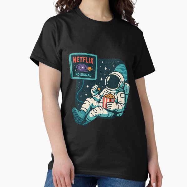 Vista previa del artículo con la obra «Netflix y el espacio: Chill Beyond Gravity», diseñado y vendido por HEERMANArt.