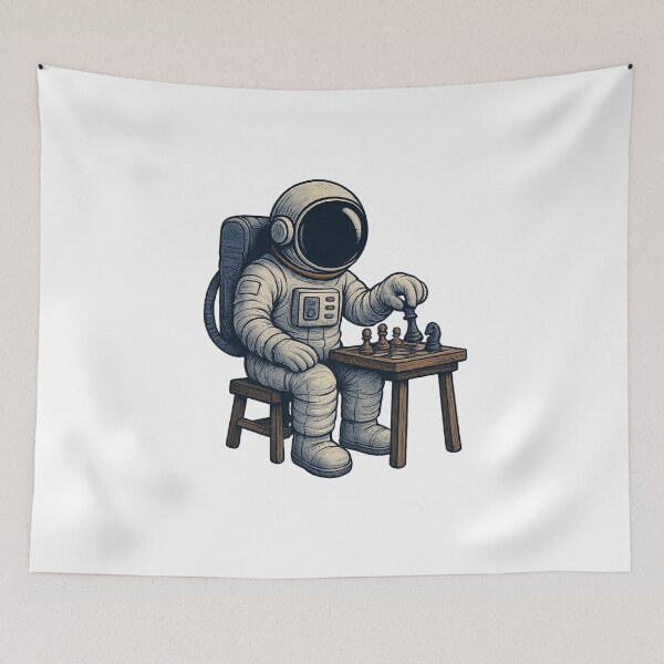 Item preview, Space Chess – Checkmate Among the Stars designed and sold by HEERMANArt.