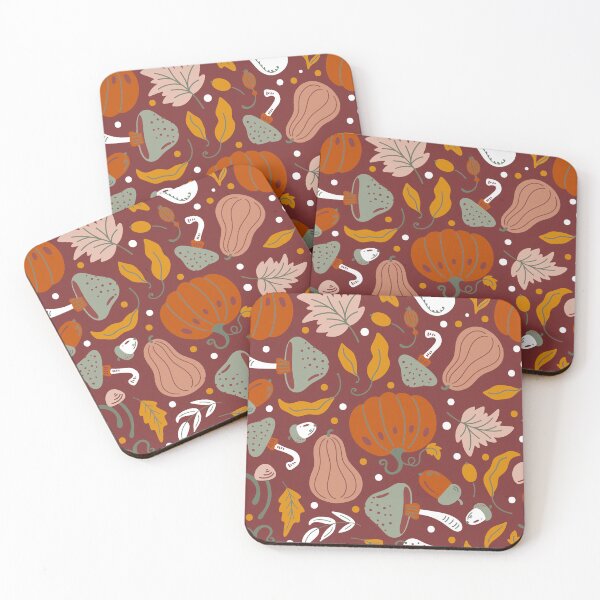 Item preview, Autumn Fall Pumpkins and Botanicals Pattern designed and sold by Farissa Designs.