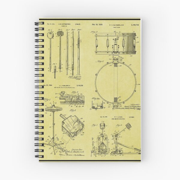 Item preview, Awesome Gift For The Drummer Vintage Drum Kit Patent Print designed and sold by MadebyDesign.