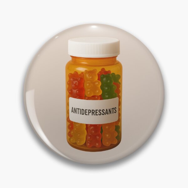 Item preview, Bottle of Antidepressants - Gummy Bears designed and sold by wonderxwander.