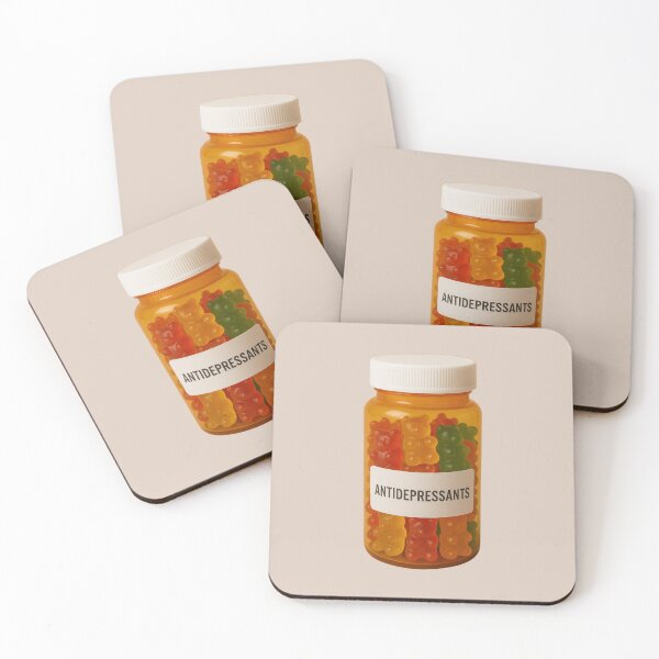 Item preview, Bottle of Antidepressants - Gummy Bears designed and sold by wonderxwander.