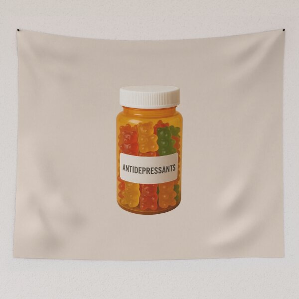 Item preview, Bottle of Antidepressants - Gummy Bears designed and sold by wonderxwander.