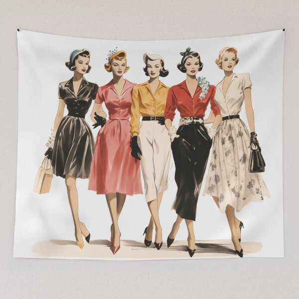 Item preview, Vintage Fashion Sketch - Mid Century -1950s Ready to Wear designed and sold by Offset Vinyl Film.