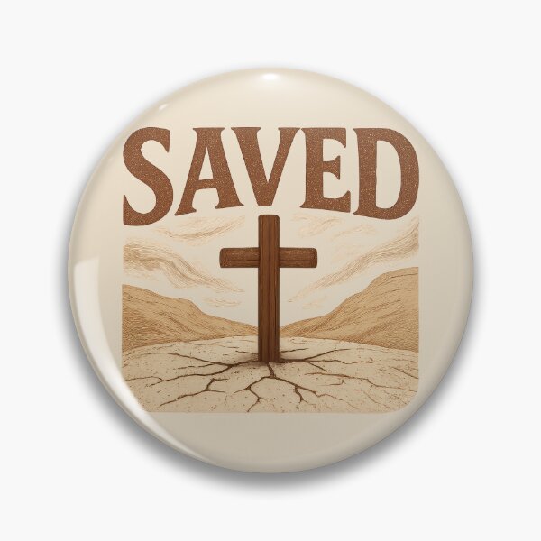 Item preview, Saved by Christ – Christian Cross in the Wilderness designed and sold by SimplySelim.