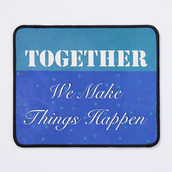 Item preview, Together We Make Things Happen In Blue designed and sold by Sharon Cummings Art.