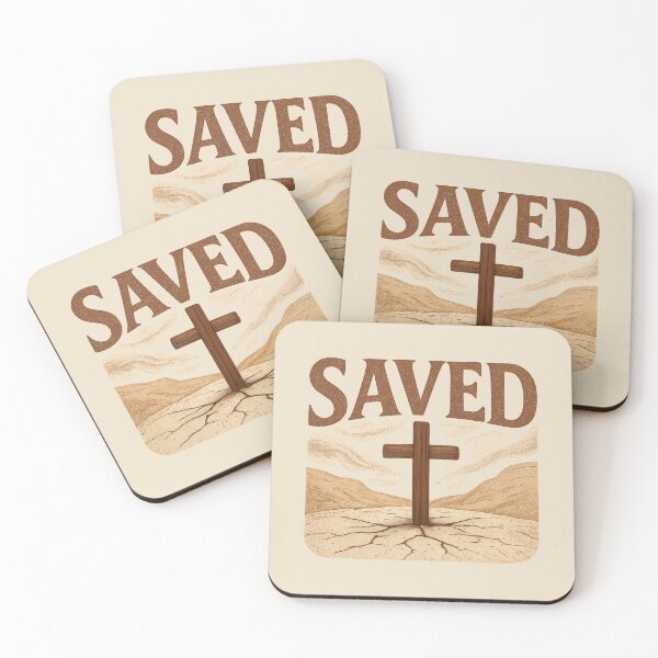 Item preview, Saved by Christ – Christian Cross in the Wilderness designed and sold by SimplySelim.